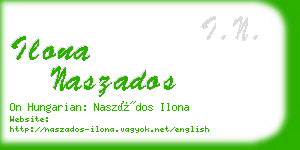 ilona naszados business card